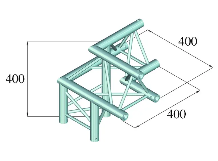 ALUTRUSS DECOLOCK DQ3-PAL32 3-way corner 90° 